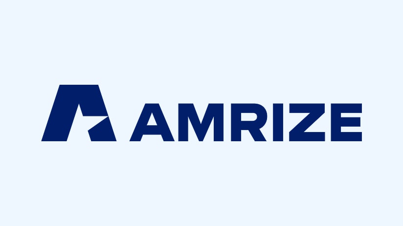 Amrize logo, concrete supplier formerly Lafarge Canada